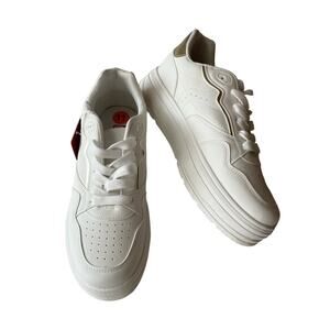 Red by Marc Ecko Sneakers, White, Gold Accents, Fashion Sneakers